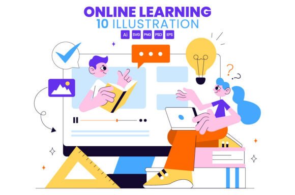 10 Online Learning Platform Illustration: A Design Resource Evaluation