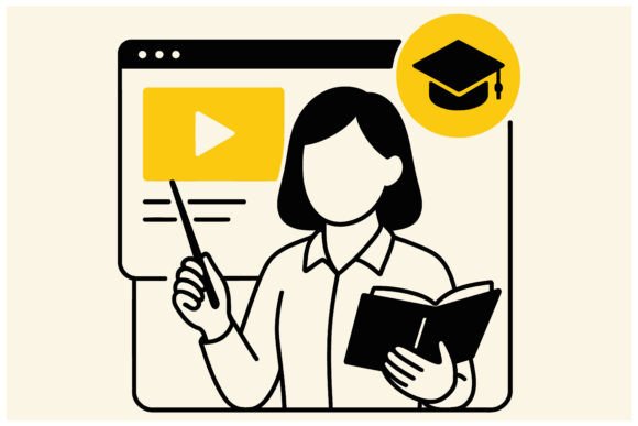 Bridging the Digital Classroom: The Power of E-Learning and Webinar Vector Illustrations