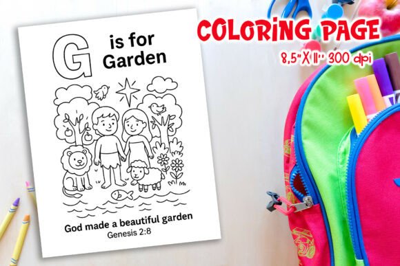 Christian Alphabet G is for Garden Page: A Practical Guide for Educators and Parents