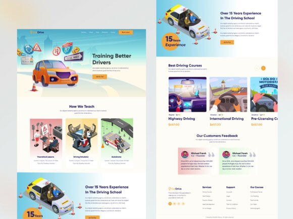 DrivePro – Modern Driving School Website: Redefining Digital Presence for Automotive Education