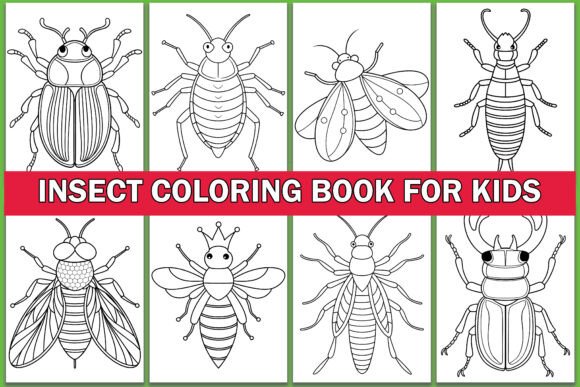 Insect Coloring Book for Kids Vol - 2