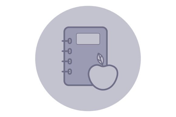 The Symbolic Power of the Education Icon: Notebook and Apple